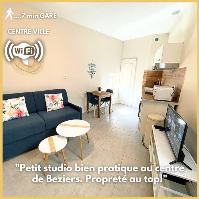 Studio Bien Equipe A 2 Pas De La Gare Béziers Exteriér fotografie